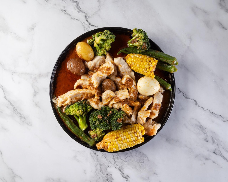 Chicken and vegetable boil