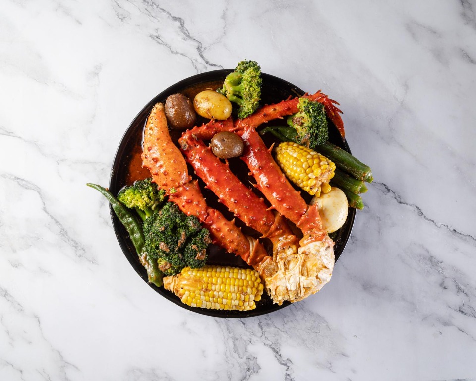 King crab platter